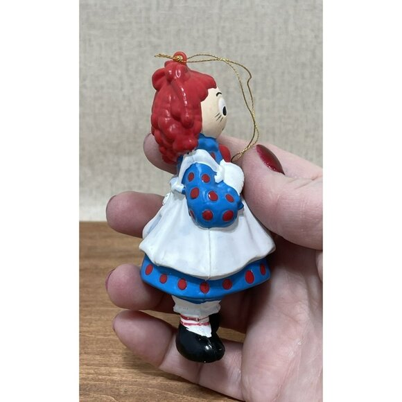 Vintage 1992 Raggedy Ann Ornament Plastic Blow Mold Appx 3 Inch - Picture 3 of 9